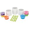 MindWare Clay Magic Planters Kids Crafts – Air-Dry Clay for Kids Ages 8 and Up – Shape and Press 6 Vibrant Colors of Magic Clay to Decorate Sturdy Porcelain Planters – No Glue or Baking Required