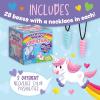 Peaceable Kingdom Cosmic Space Cootie Catcher Valentines for Kids, Set of 28 Educational Classroom Gifts, Fun School Exchange Cards with Motivational Sayings and Envelopes, Ages 4+(Magical Friends Unicorn and Narwhal Horn Necklaces)