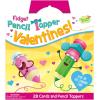 Peaceable Kingdom Cosmic Space Cootie Catcher Valentines for Kids, Set of 28 Educational Classroom Gifts, Fun School Exchange Cards with Motivational Sayings and Envelopes, Ages 4+(Fidget Spinner Pencil Toppers)