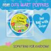 Peaceable Kingdom Cosmic Space Cootie Catcher Valentines for Kids, Set of 28 Educational Classroom Gifts, Fun School Exchange Cards with Motivational Sayings and Envelopes, Ages 4+(Mini Popper Heart Pop It Fidgets)