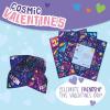 Peaceable Kingdom Cosmic Space Cootie Catcher Valentines for Kids, Set of 28 Educational Classroom Gifts, Fun School Exchange Cards with Motivational Sayings and Envelopes, Ages 4+(Cosmic Space Cootie Catcher Cards)