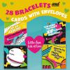 Peaceable Kingdom Cosmic Space Cootie Catcher Valentines for Kids, Set of 28 Educational Classroom Gifts, Fun School Exchange Cards with Motivational Sayings and Envelopes, Ages 4+(Zipper Friendship Bracelets)