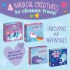 Peaceable Kingdom Cosmic Space Cootie Catcher Valentines for Kids, Set of 28 Educational Classroom Gifts, Fun School Exchange Cards with Motivational Sayings and Envelopes, Ages 4+(Magical Friends Unicorn and Narwhal Horn Necklaces)