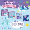 Peaceable Kingdom Cosmic Space Cootie Catcher Valentines for Kids, Set of 28 Educational Classroom Gifts, Fun School Exchange Cards with Motivational Sayings and Envelopes, Ages 4+(Magical Friends Unicorn and Narwhal Horn Necklaces)
