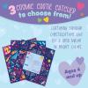 Peaceable Kingdom Cosmic Space Cootie Catcher Valentines for Kids, Set of 28 Educational Classroom Gifts, Fun School Exchange Cards with Motivational Sayings and Envelopes, Ages 4+(Cosmic Space Cootie Catcher Cards)