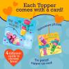 Peaceable Kingdom Cosmic Space Cootie Catcher Valentines for Kids, Set of 28 Educational Classroom Gifts, Fun School Exchange Cards with Motivational Sayings and Envelopes, Ages 4+(Fidget Spinner Pencil Toppers)