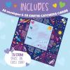 Peaceable Kingdom Cosmic Space Cootie Catcher Valentines for Kids, Set of 28 Educational Classroom Gifts, Fun School Exchange Cards with Motivational Sayings and Envelopes, Ages 4+(Cosmic Space Cootie Catcher Cards)
