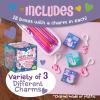 Peaceable Kingdom Valentines Box for Kids, Valentines Day Box Kit for Valentines Cards for Kids Classroom – Rainbow Mailbox Kit(Axolotl Friendship Charms)