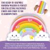Peaceable Kingdom Valentines Box for Kids, Valentines Day Box Kit for Valentines Cards for Kids Classroom – Rainbow Mailbox Kit(Rainbow Mailbox Kit)