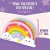 Peaceable Kingdom Valentines Box for Kids, Valentines Day Box Kit for Valentines Cards for Kids Classroom – Rainbow Mailbox Kit(Rainbow Mailbox Kit)