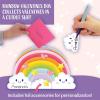 Peaceable Kingdom Valentines Box for Kids, Valentines Day Box Kit for Valentines Cards for Kids Classroom – Rainbow Mailbox Kit(Rainbow Mailbox Kit)