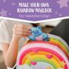 Peaceable Kingdom Valentines Box for Kids, Valentines Day Box Kit for Valentines Cards for Kids Classroom – Rainbow Mailbox Kit(Rainbow Mailbox Kit)
