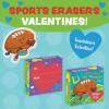 Peaceable Kingdom Valentines Box for Kids, Valentines Day Box Kit for Valentines Cards for Kids Classroom – Rainbow Mailbox Kit(Sports Eraser Valentines)