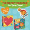 Peaceable Kingdom Valentines Box for Kids, Valentines Day Box Kit for Valentines Cards for Kids Classroom – Rainbow Mailbox Kit(Sports Eraser Valentines)
