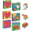 Peaceable Kingdom Valentines Box for Kids, Valentines Day Box Kit for Valentines Cards for Kids Classroom – Rainbow Mailbox Kit(Sports Eraser Valentines)