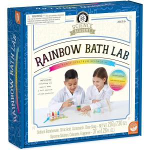 MindWare Science Academy Rainbow Bath Soap lab – Kids & Teens Create 3 Bath Bomb and soap Crafts with Our 27pc Science kit – A Creative DIY Chemistry kit for Both Boys & Girls