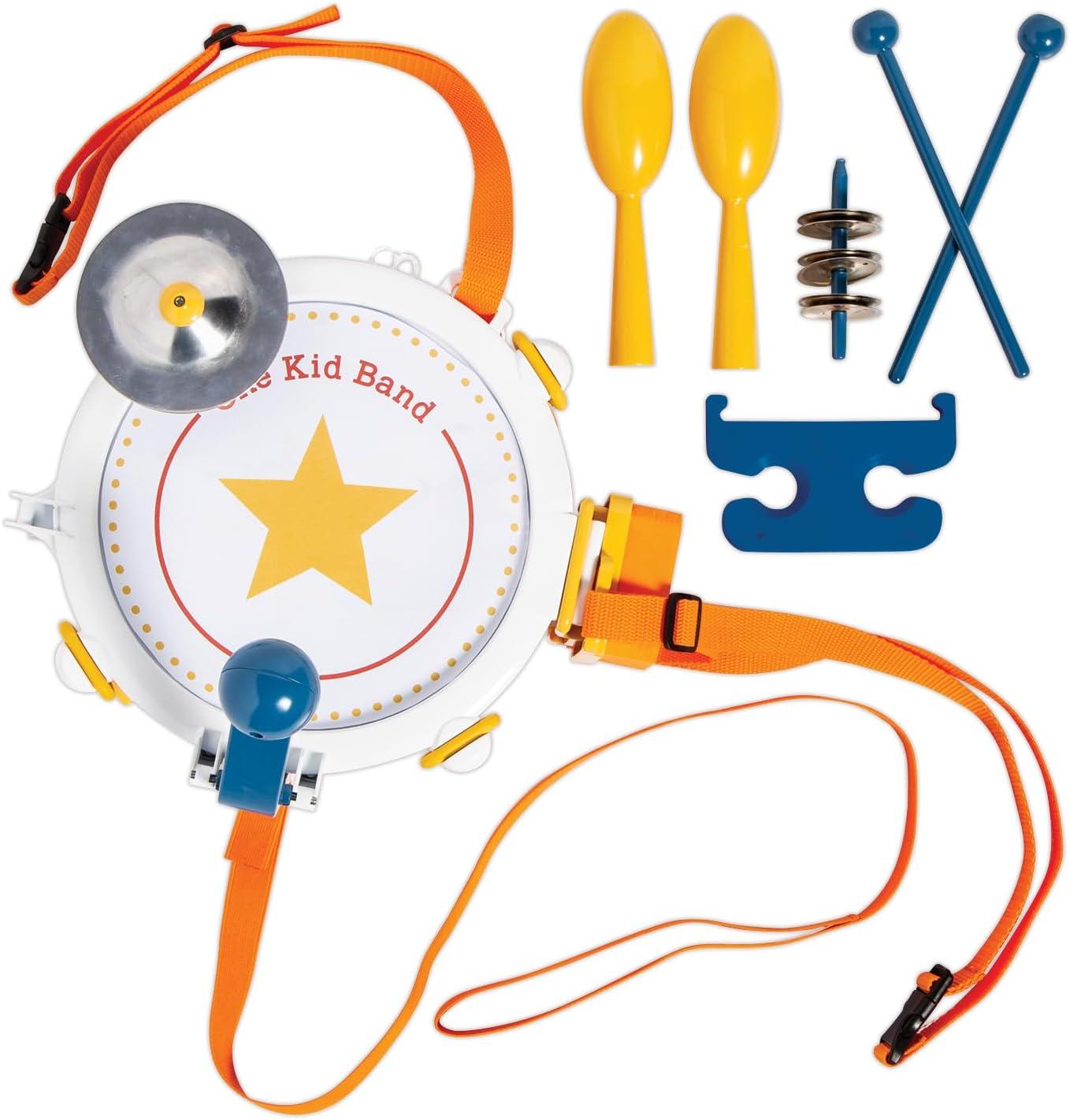 image:imageMindWare Oh So Fun One Kid Band Musical Instruments for Kids Gift for 5 Year Olds and Up Musical Instruments and Accessories Set Including Drum Cymbals Chimes Maracas and Percussion Slide