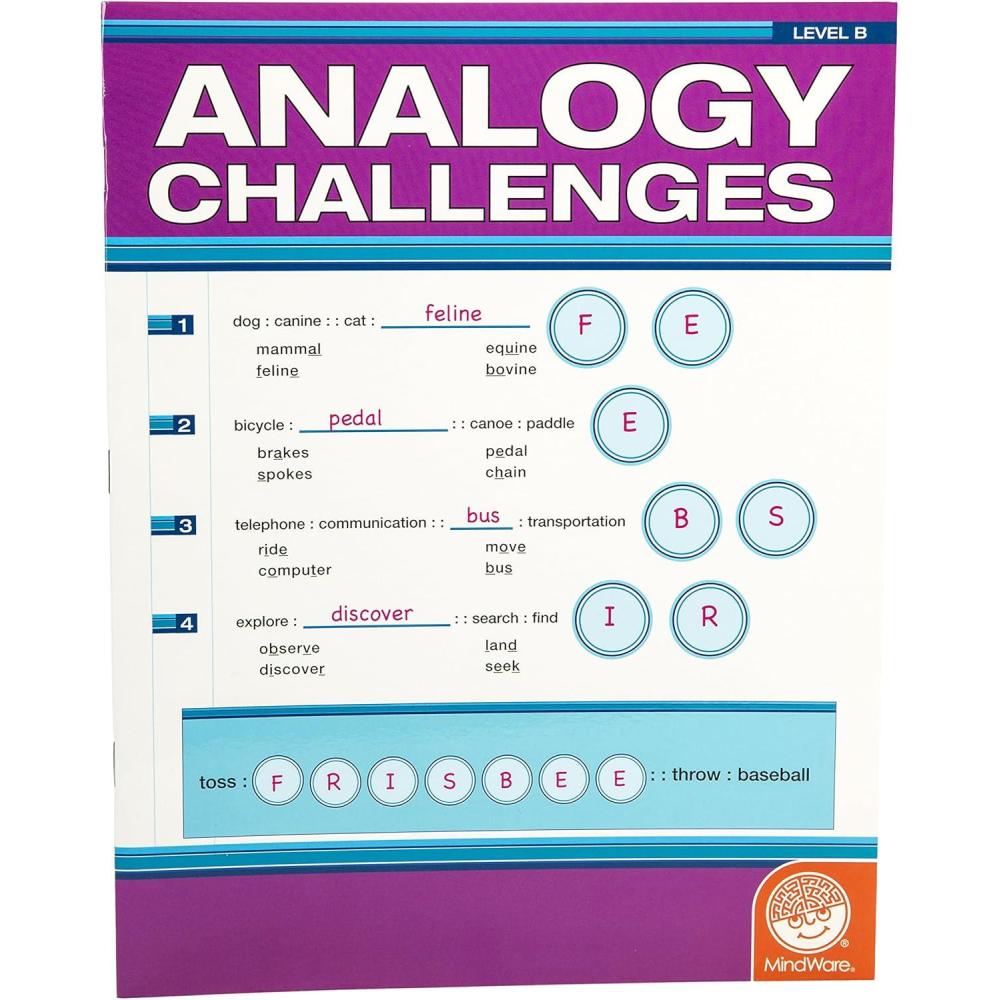 image:imageMindWare Analogy Challenges Level B