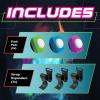 MindWare Flex Flash Reflex Training Game for Kids & Adults – Fast-Paced Reaction Speed Game with Wearable Light-Up Pads, 1–3 Players, Ages 6+