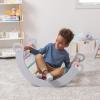 MindWare Oh So Fun! Deluxe Wooden Montessori Toddler Climbing Set with Pikler Triangle, Ramp, Slide, Arch & Bean Bag Toss