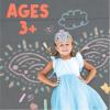 MindWare Oh So Fun! Fairy Sidewalk Chalk Set – Great Chalk For Toddlers Including Chalk Holders & Fairy Wing Stencils For Kids Ages 3+