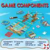 MindWare Overboard! Strategy Board Game for Kids & Families – Adventurous Dice Game with Boats, Passengers & Cards, 2–4 Players, Ages 8+