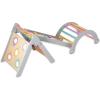 MindWare Oh So Fun! Deluxe Wooden Montessori Toddler Climbing Set with Pikler Triangle, Ramp, Slide, Arch & Bean Bag Toss