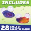 Peaceable Kingdom Valentines Cards for Kids Classroom, Set of 28 Valentines Day Gifts – Sticky Hands(28 Galactic Slime Ball Set)