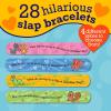 Peaceable Kingdom Valentines Cards for Kids Classroom, Set of 28 Valentines Day Gifts – Sticky Hands(Jokes Slap Bracelets)
