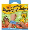 Peaceable Kingdom Valentines Cards for Kids Classroom, Set of 28 Valentines Day Gifts – Sticky Hands(Jokes Slap Bracelets)
