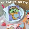 Peaceable Kingdom Valentines Cards for Kids Classroom, Set of 28 Valentines Day Gifts – Sticky Hands(Scratch off Jokes)