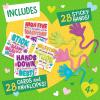 Peaceable Kingdom Valentines Cards for Kids Classroom, Set of 28 Valentines Day Gifts – Sticky Hands(Sticky Hands)
