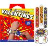 Peaceable Kingdom Valentines Cards for Kids Classroom, Set of 28 Valentines Day Gifts – Sticky Hands(Kid Power Slap Bracelets)