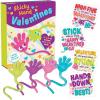 Peaceable Kingdom Valentines Cards for Kids Classroom, Set of 28 Valentines Day Gifts – Sticky Hands(Sticky Hands)