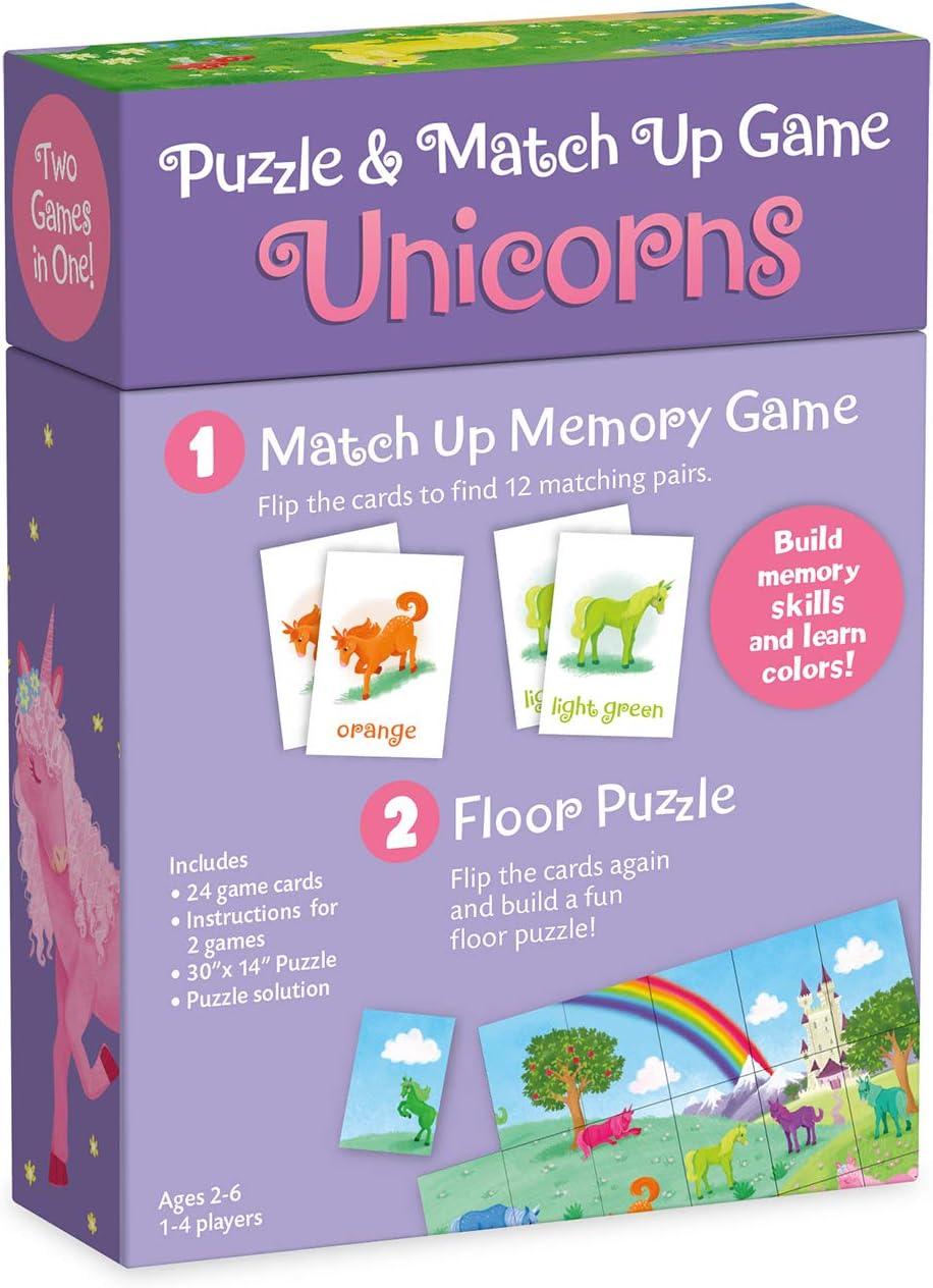 image:imagePeaceable Kingdom Unicorn Puzzle and Match Up GameUnicorns