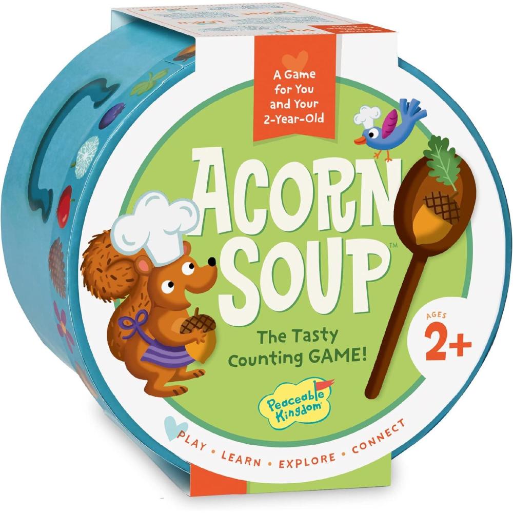 image:imagePeaceable Kingdom Acorn Soup  Game for You and Your 2  Year Old  Fun Toddler Games Ages 24 That Teach Numbers and Counting Skills