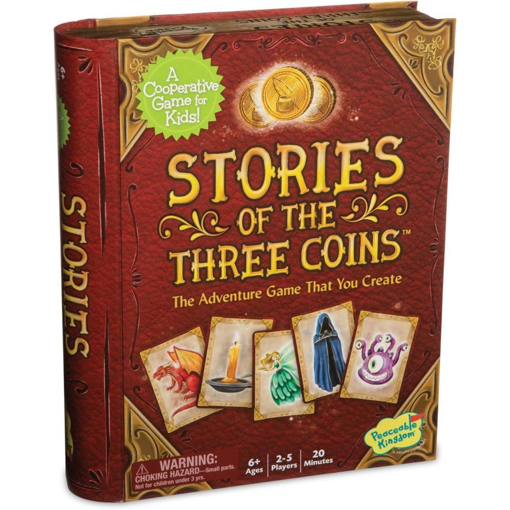 image:imagePeaceable Kingdom Stories of The Three Coins  Cooperative Storytelling Game  Use Teamwork to Win  Great for Families with Kids Ages 6 amp up  Fun Classroom Game