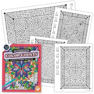 MindWare Color By Number Color Counts (Kaleidoscopes)