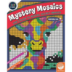 MindWare Color by Number Mystery Mosaic: Book 18 – Ages 6 & up