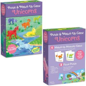 Peaceable Kingdom Unicorn Puzzle and Match Up Game(Unicorns)