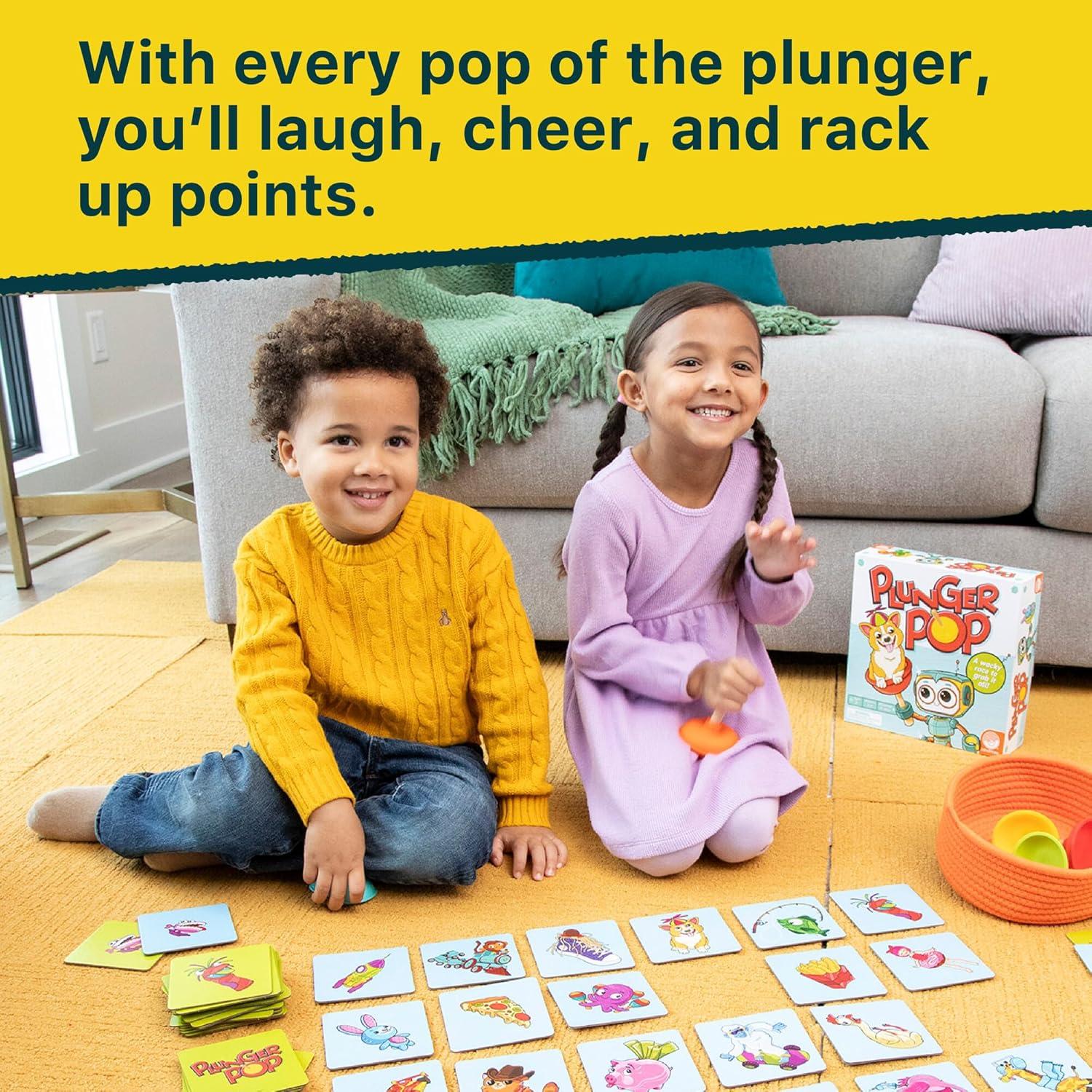 image:imageMindWare Plunger Pop Card Game for Kids Wacky Matching amp Quick Action Early Learning Game 25 Players Ages 3