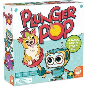 MindWare Plunger Pop Card Game for Kids – Wacky Matching & Quick Action, Early Learning Game, 2–5 Players, Ages 3+