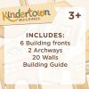 MindWare Kindertown Buildings Wooden Montessori Building Set – Building Blocks for Toddlers
