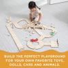 MindWare Kindertown Roads Wooden Montessori Building Set – Building Set for Toddlers