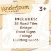 MindWare Kindertown Roads Wooden Montessori Building Set – Building Set for Toddlers