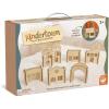 MindWare Kindertown Buildings Wooden Montessori Building Set – Building Blocks for Toddlers