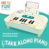 MindWare Oh So Fun! Take-Along Piano Toy for Toddlers – Interactive Musical Learning Toy with Lights and Sounds, Ages 12 Months and Up