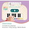 MindWare Oh So Fun! Take-Along Piano Toy for Toddlers – Interactive Musical Learning Toy with Lights and Sounds, Ages 12 Months and Up