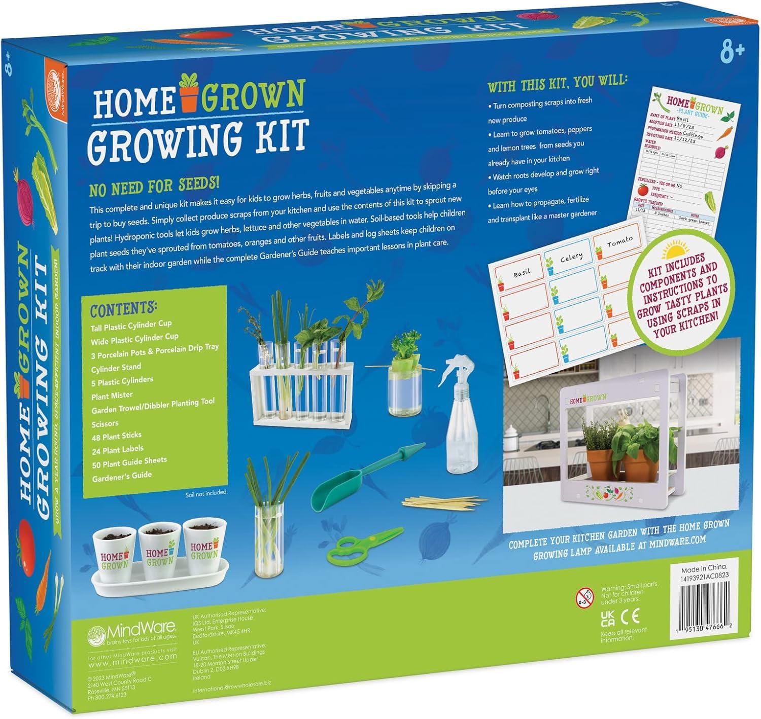 image:imageHome Grown Hydroponic Growing Kit Tools amp Instructions for NoWaste Kitchen Gardening Ages 8 and up