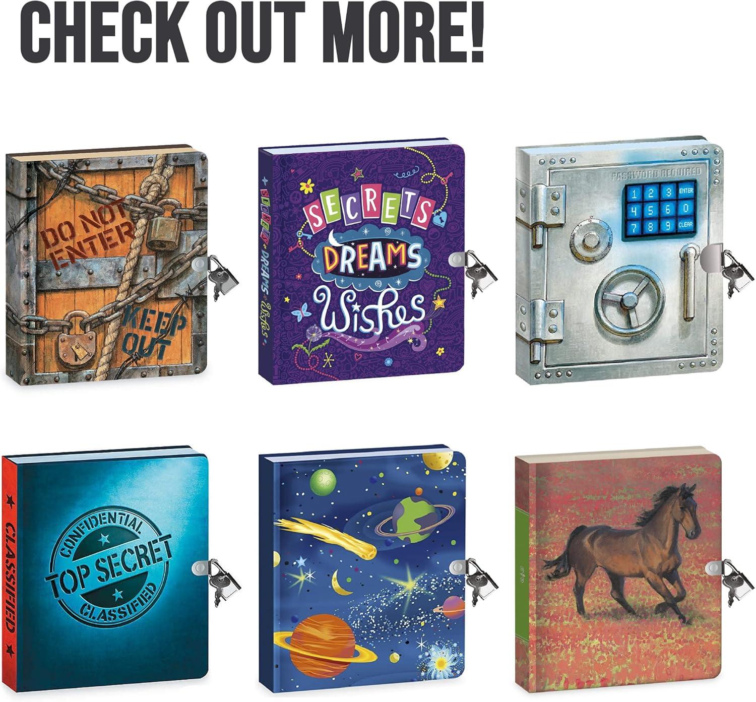 image:imagePeaceable Kingdom Vault Door 625 Lock and Key Lined Page Diary for Kids